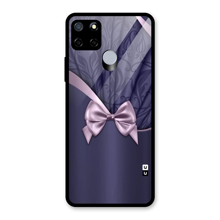 Pink Ribbon Glass Back Case for Realme Narzo 20