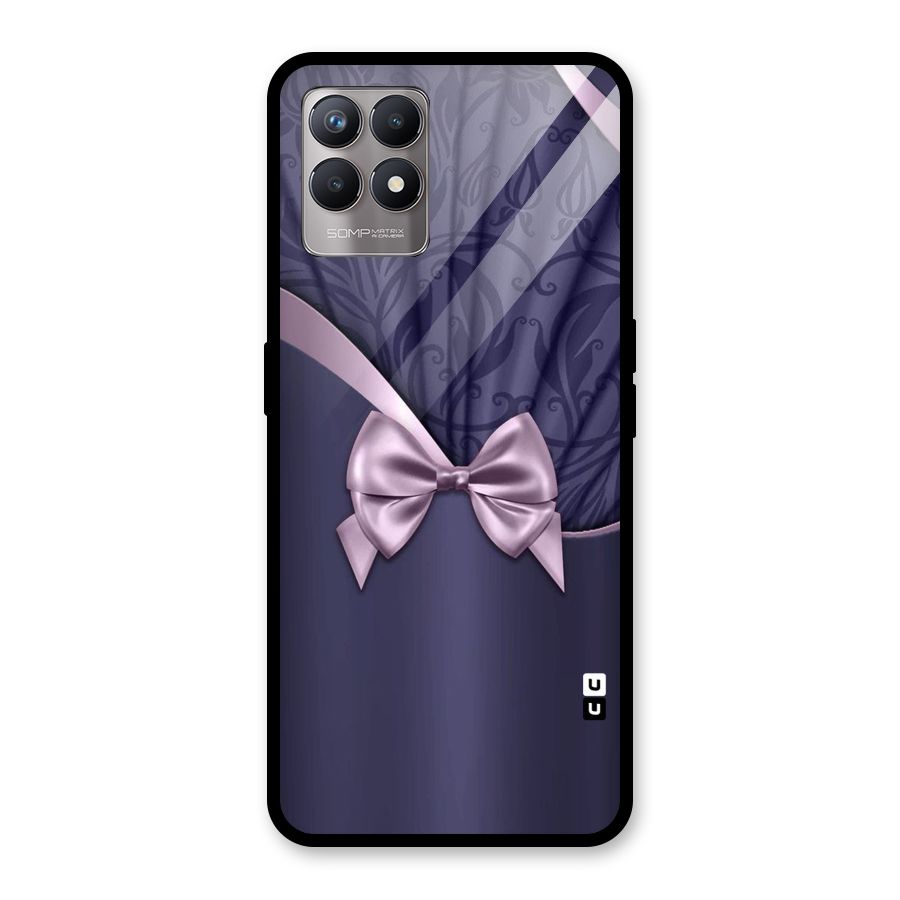 Pink Ribbon Glass Back Case for Realme Narzo 50