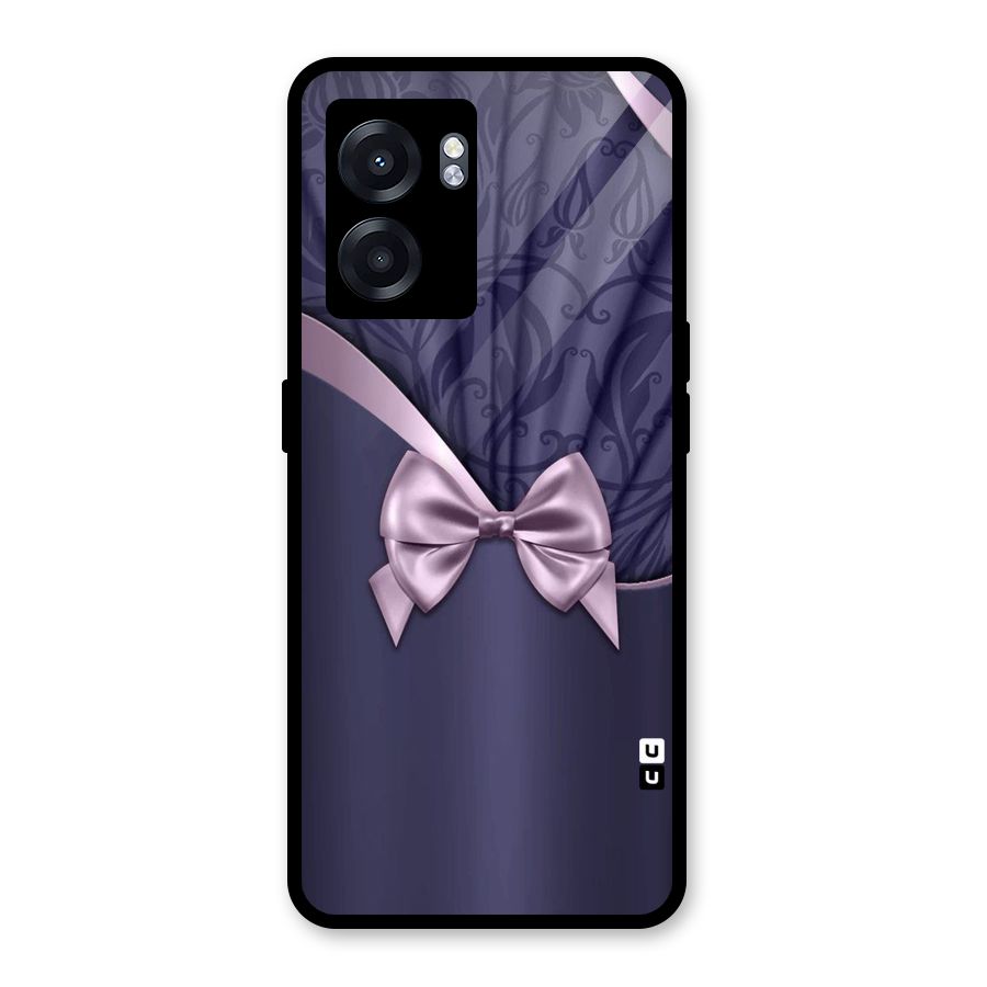 Pink Ribbon Glass Back Case for Realme Narzo 50 5G