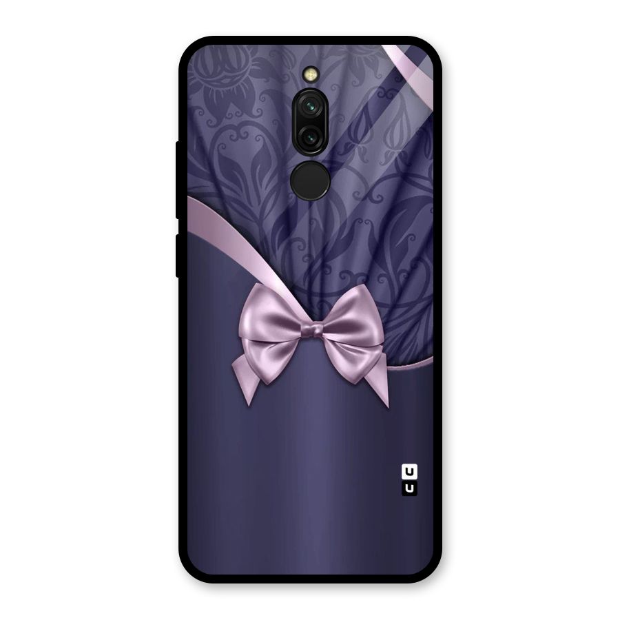 Pink Ribbon Glass Back Case for Redmi 8