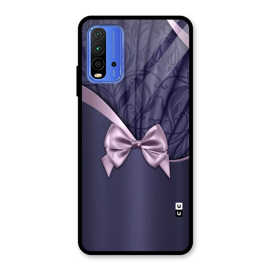 Pink Ribbon Glass Back Case for Redmi 9 Power
