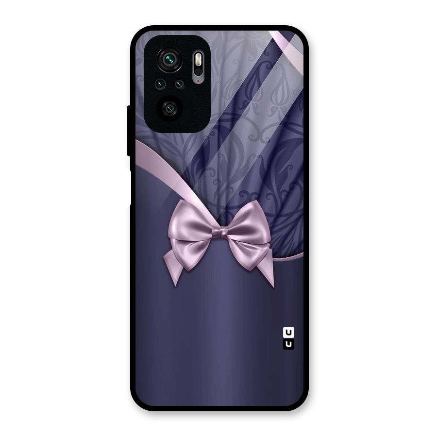 Pink Ribbon Glass Back Case for Redmi Note 10S