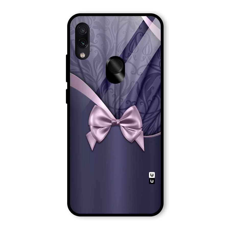 Pink Ribbon Glass Back Case for Redmi Note 7 Pro