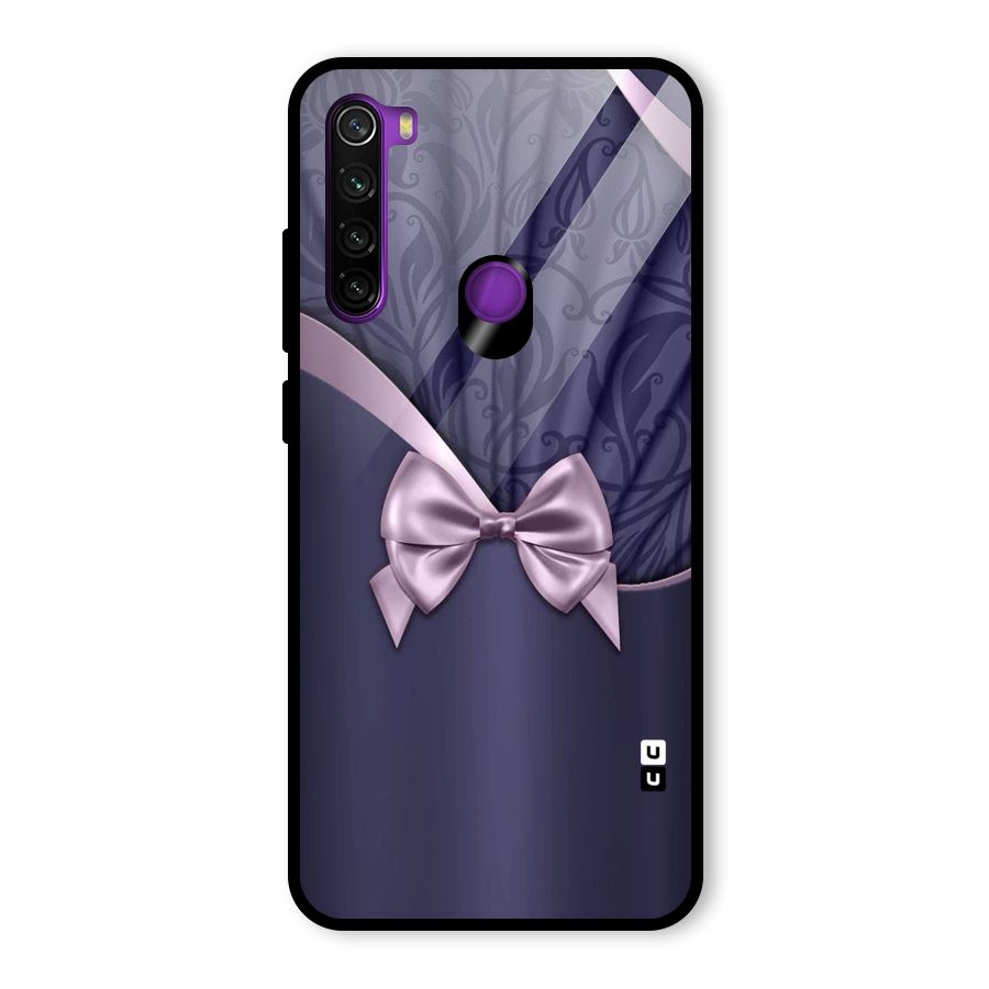 Pink Ribbon Glass Back Case for Redmi Note 8