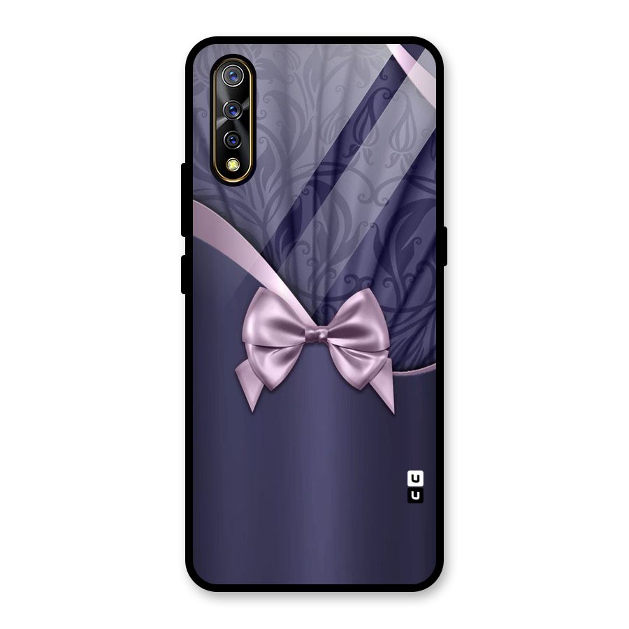Pink Ribbon Glass Back Case for Vivo S1