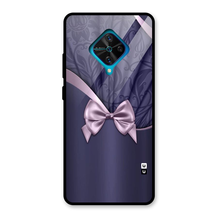 Pink Ribbon Glass Back Case for Vivo S1 Pro