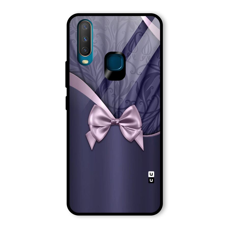 Pink Ribbon Glass Back Case for Vivo U10
