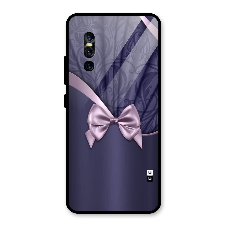 Pink Ribbon Glass Back Case for Vivo V15 Pro