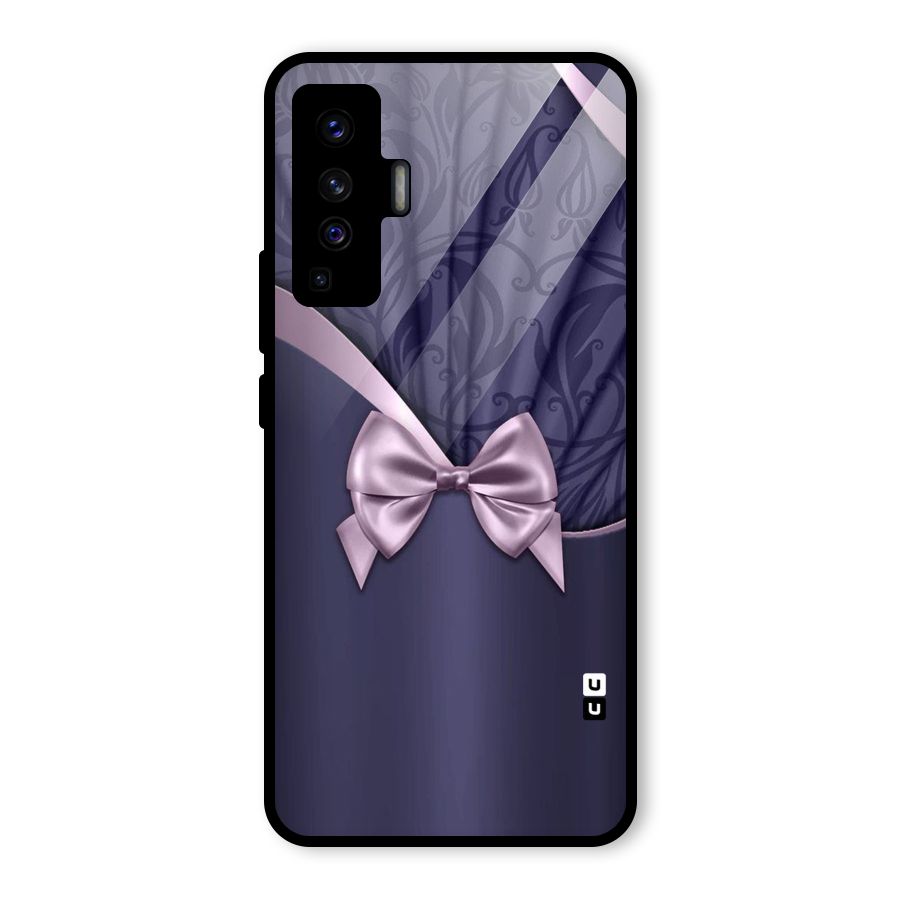 Pink Ribbon Glass Back Case for Vivo X50