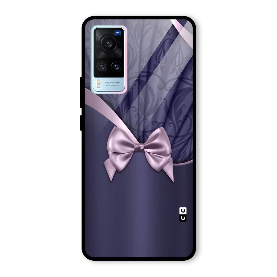 Pink Ribbon Glass Back Case for Vivo X60