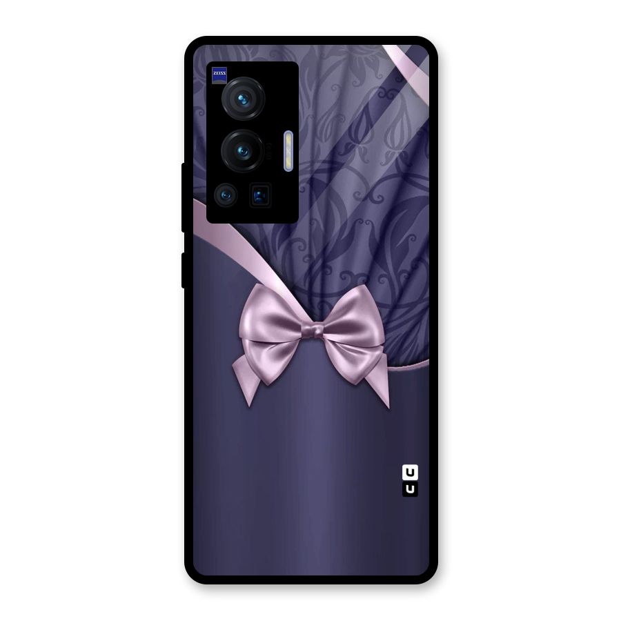 Pink Ribbon Glass Back Case for Vivo X70 Pro