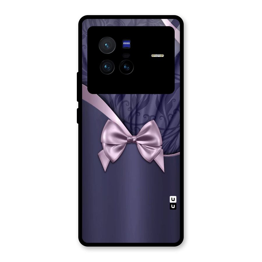 Pink Ribbon Glass Back Case for Vivo X80