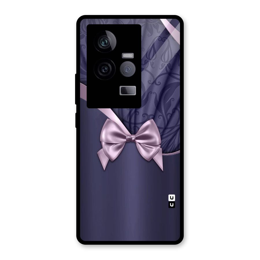Pink Ribbon Glass Back Case for Vivo iQOO 11 5G
