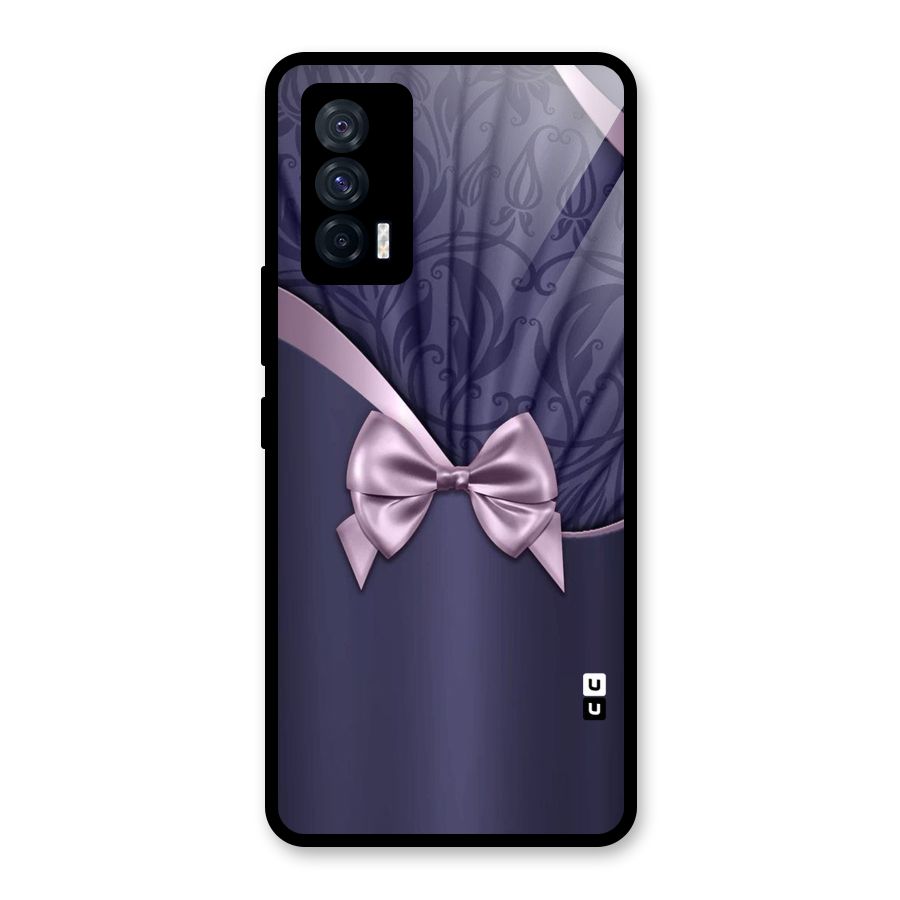 Pink Ribbon Glass Back Case for Vivo iQOO 7 5G