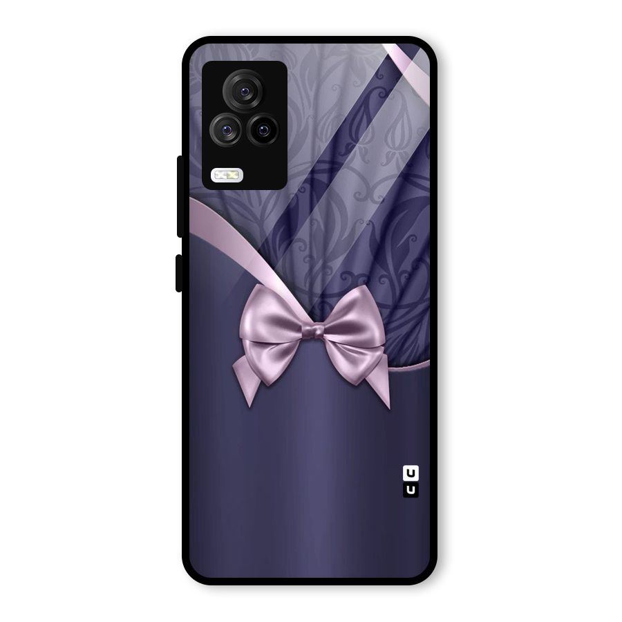 Pink Ribbon Glass Back Case for Vivo iQOO 7 Legend 5G