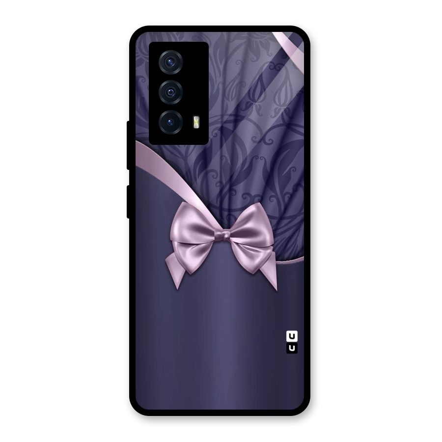 Pink Ribbon Glass Back Case for Vivo iQOO Z5