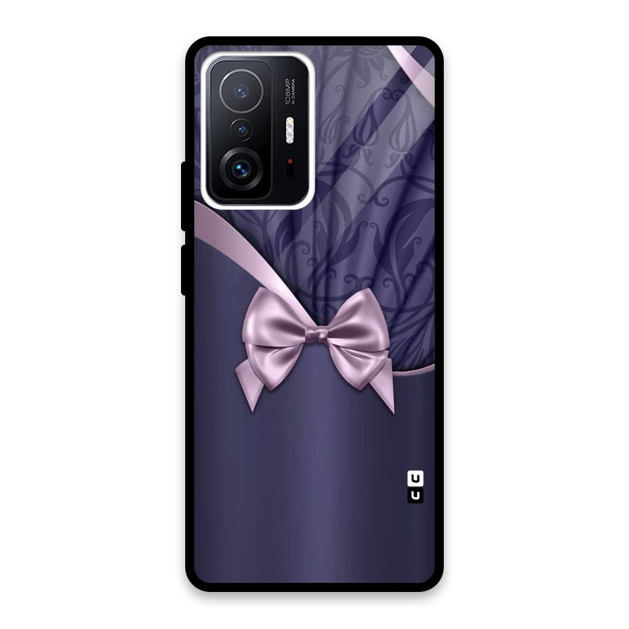 Pink Ribbon Glass Back Case for Xiaomi 11T Pro