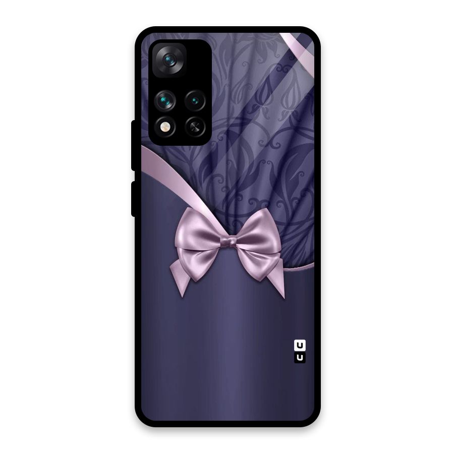Pink Ribbon Glass Back Case for Xiaomi 11i HyperCharge 5G
