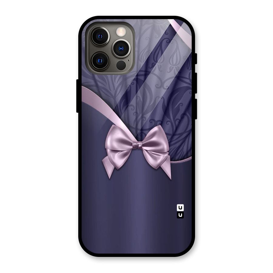 Pink Ribbon Glass Back Case for iPhone 12 Pro