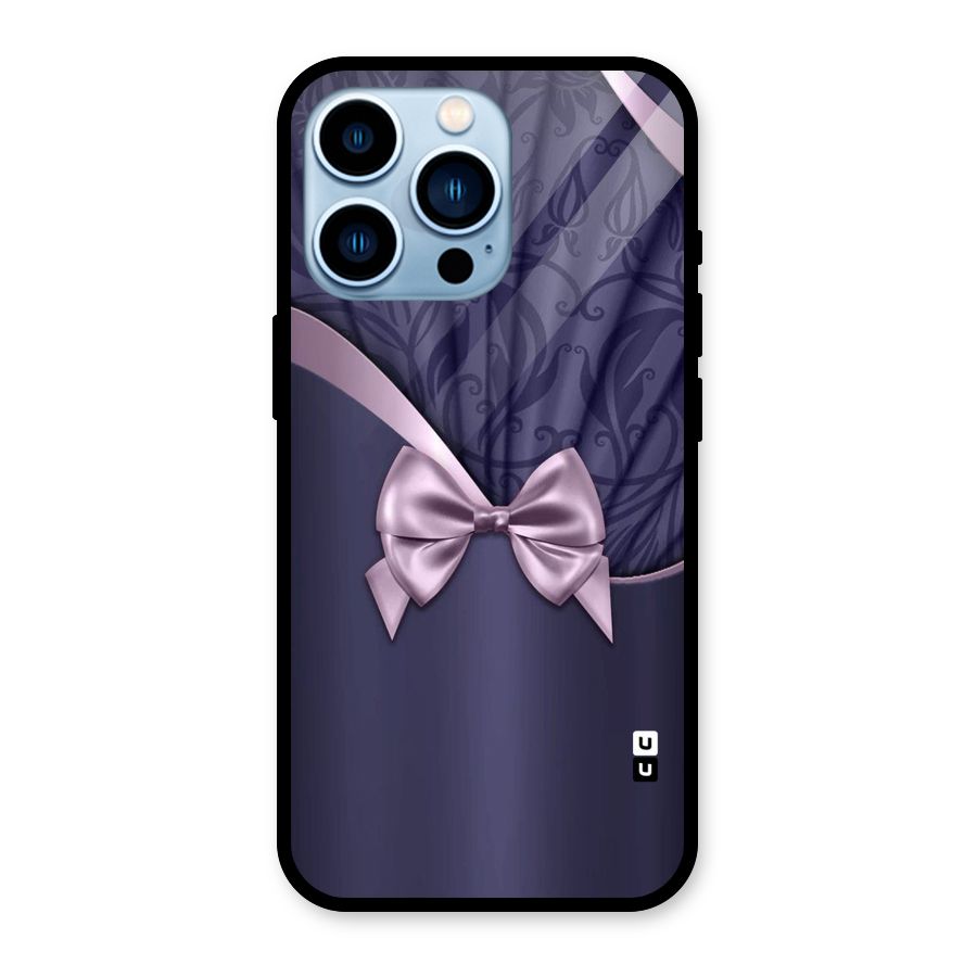 Pink Ribbon Glass Back Case for iPhone 13 Pro