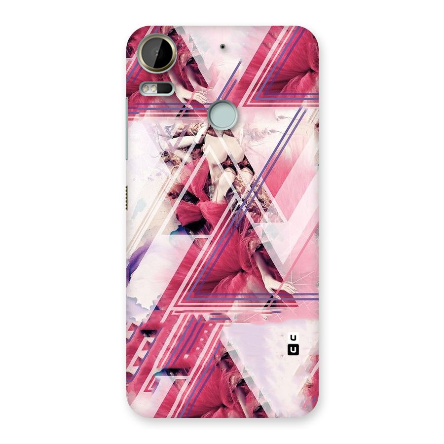 Pink Rose Abstract Back Case for Desire 10 Pro