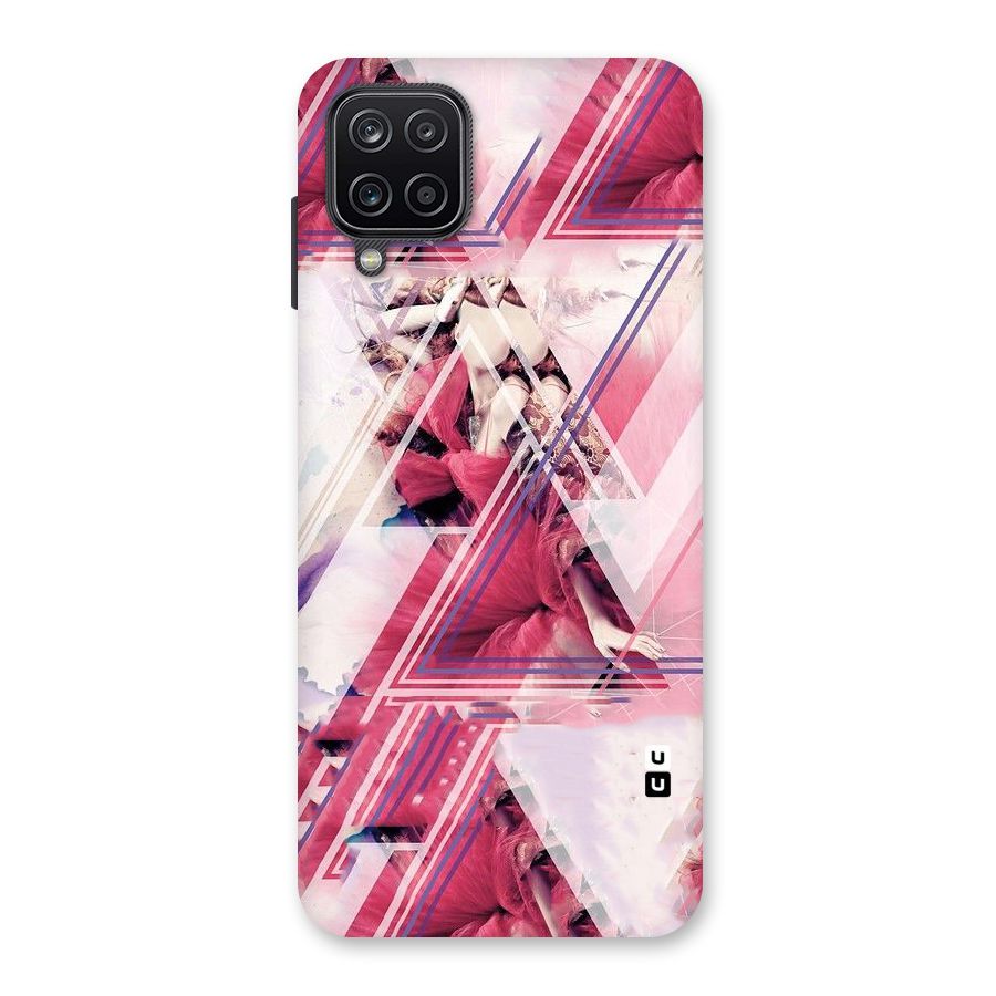 Pink Rose Abstract Back Case for Galaxy A12