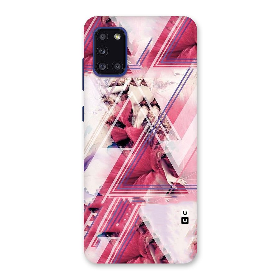 Pink Rose Abstract Back Case for Galaxy A31