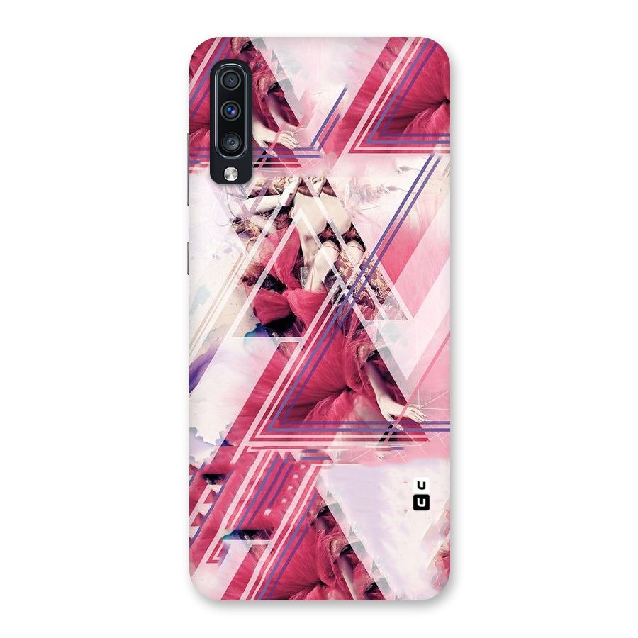 Pink Rose Abstract Back Case for Galaxy A70