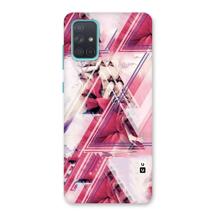 Pink Rose Abstract Back Case for Galaxy A71