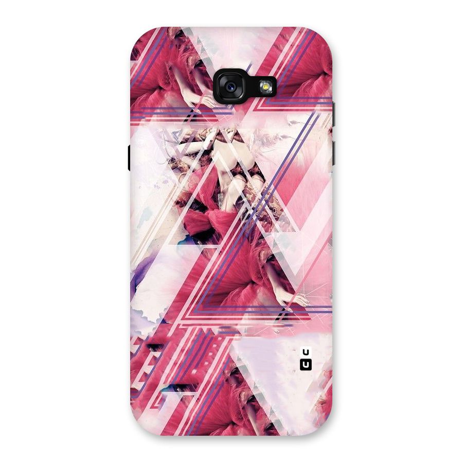 Pink Rose Abstract Back Case for Galaxy A7 (2017)