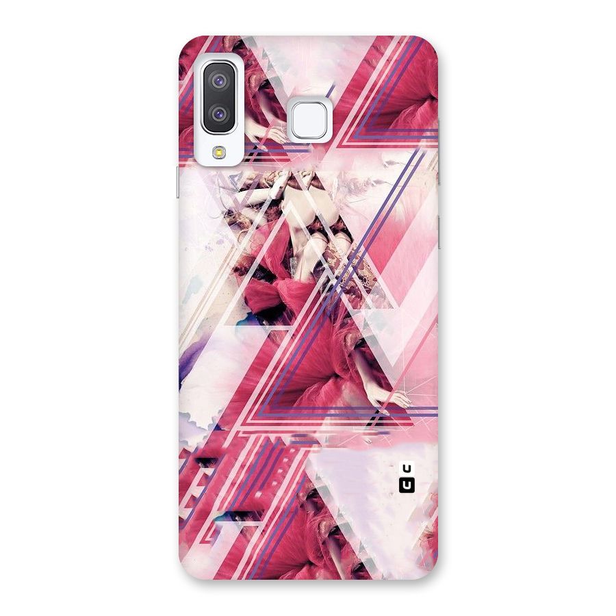 Pink Rose Abstract Back Case for Galaxy A8 Star