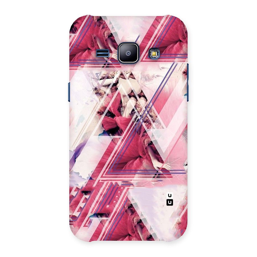 Pink Rose Abstract Back Case for Galaxy J1
