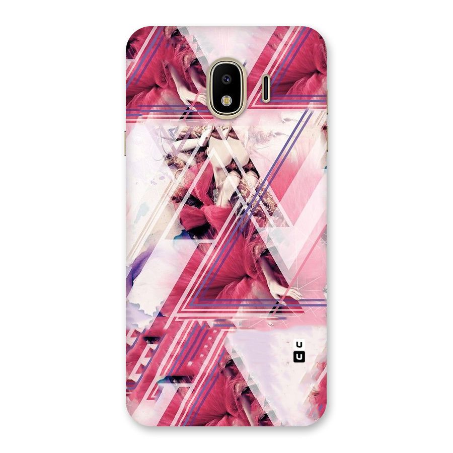 Pink Rose Abstract Back Case for Galaxy J4
