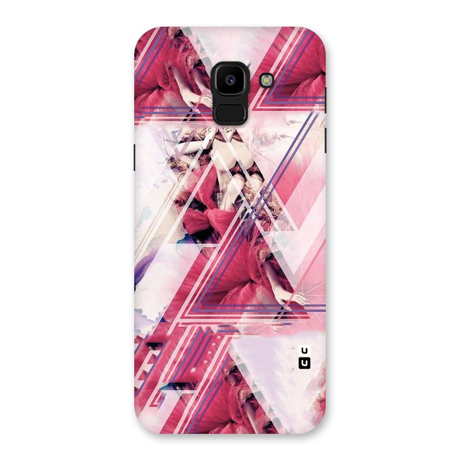 Pink Rose Abstract Back Case for Galaxy J6