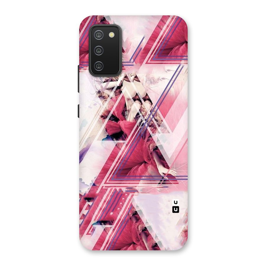 Pink Rose Abstract Back Case for Galaxy M02s