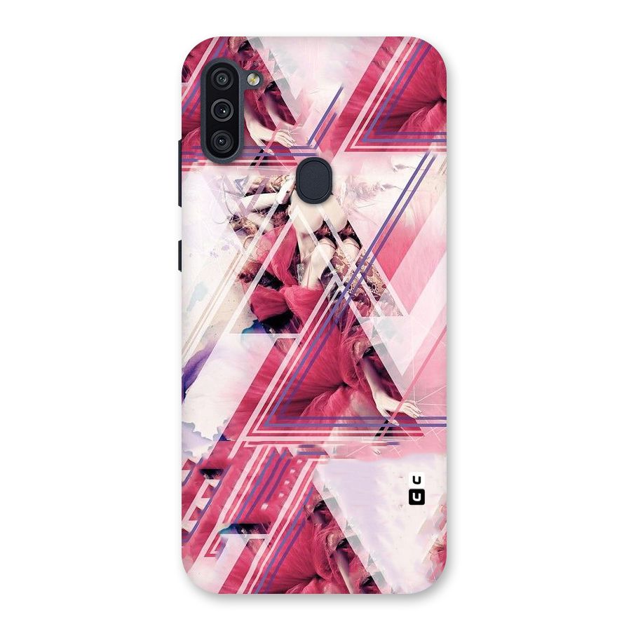 Pink Rose Abstract Back Case for Galaxy M11