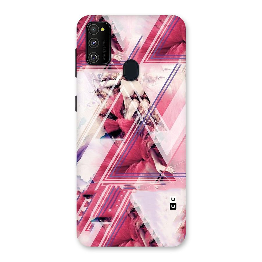 Pink Rose Abstract Back Case for Galaxy M30s