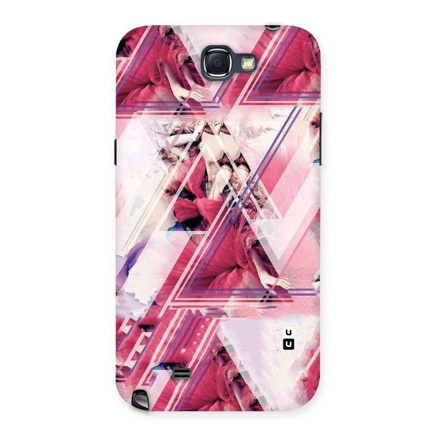 Pink Rose Abstract Back Case for Galaxy Note 2