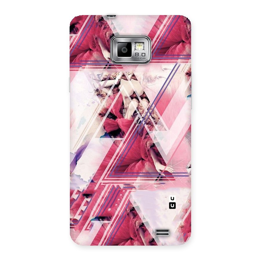 Pink Rose Abstract Back Case for Galaxy S2