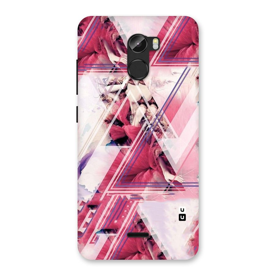 Pink Rose Abstract Back Case for Gionee X1