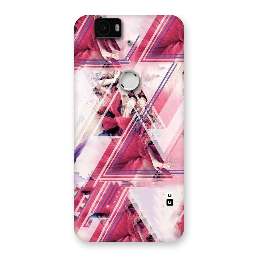 Pink Rose Abstract Back Case for Google Nexus-6P