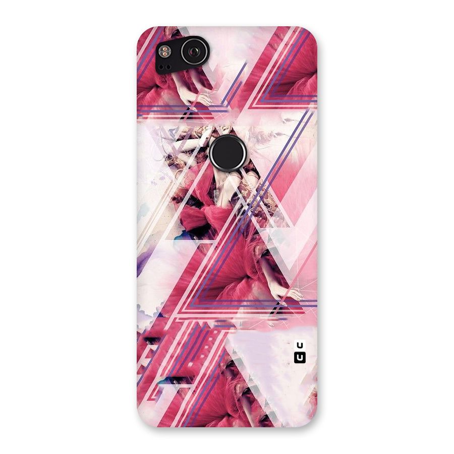 Pink Rose Abstract Back Case for Google Pixel 2