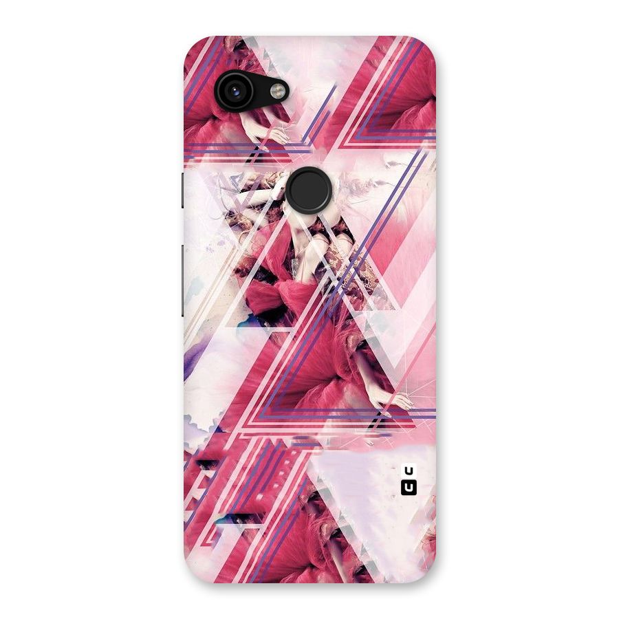 Pink Rose Abstract Back Case for Google Pixel 3a