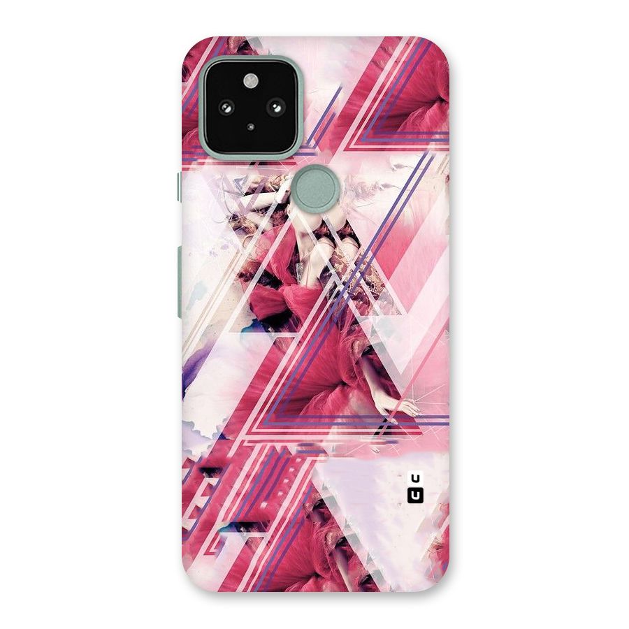 Pink Rose Abstract Back Case for Google Pixel 5
