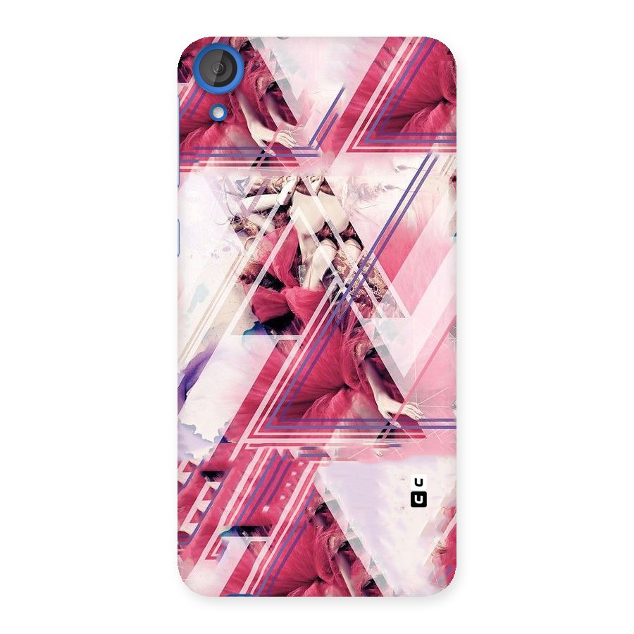 Pink Rose Abstract Back Case for HTC Desire 820