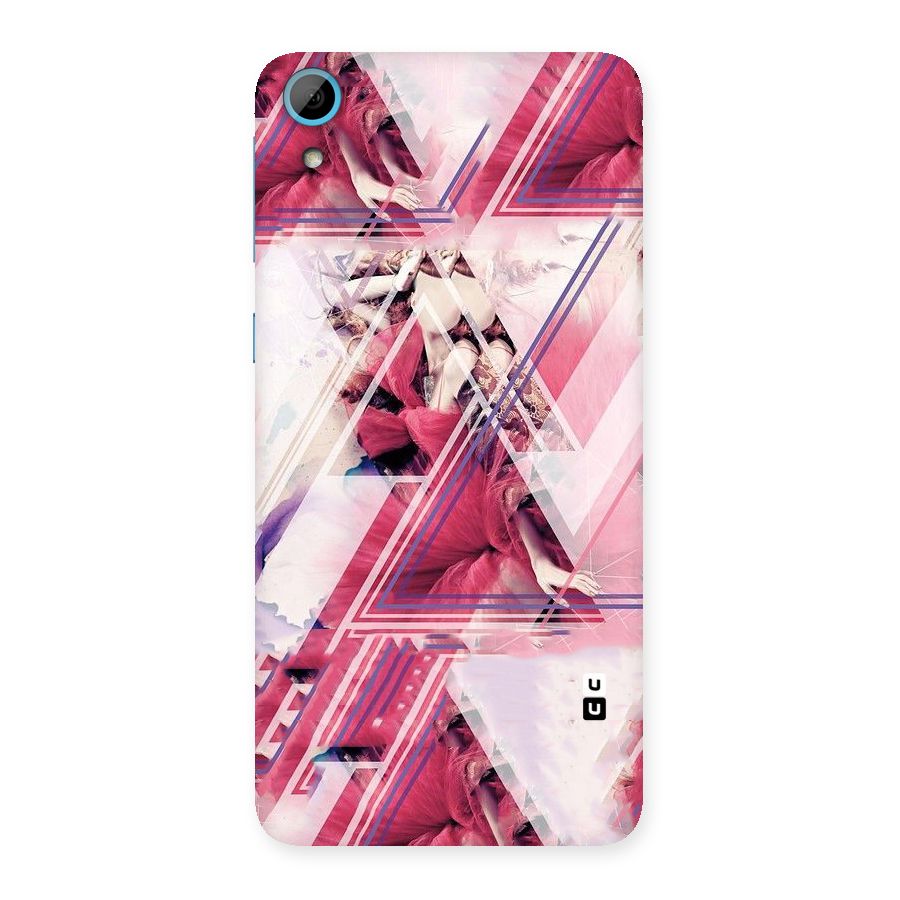Pink Rose Abstract Back Case for HTC Desire 826