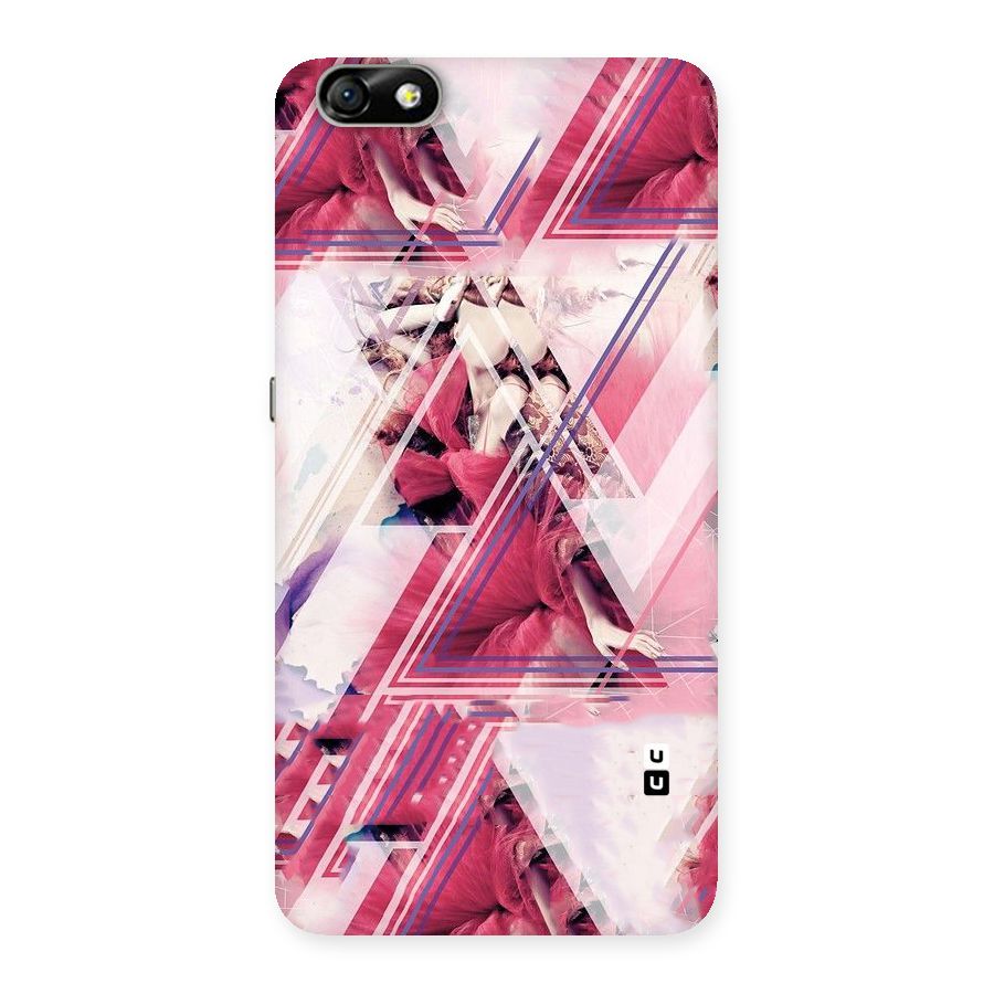 Pink Rose Abstract Back Case for Honor 4X