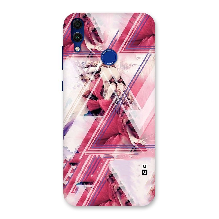 Pink Rose Abstract Back Case for Honor 8C