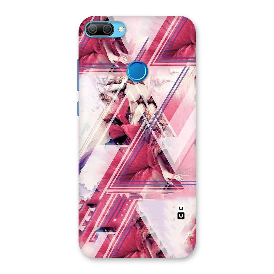Pink Rose Abstract Back Case for Honor 9N