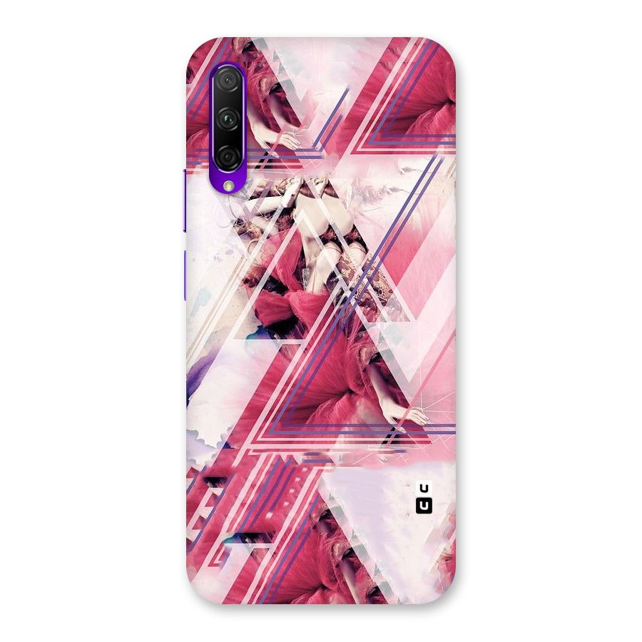 Pink Rose Abstract Back Case for Honor 9X Pro